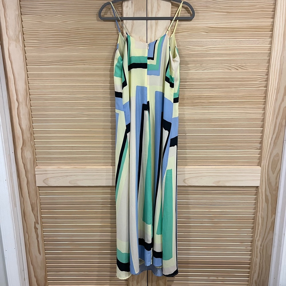 Anthropologie… Maeve slip dress, multi colored, adjustable straps, SIZE XS